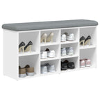 Schuhbank Weiß 102 x 32 x 50 cm Holzwerkstoff