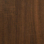 Schuhbank Braun Eichen-Optik 102x32x45 cm Holzwerkstoff