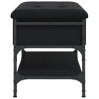 Schuhbank Schwarz 62x42x45 cm Holzwerkstoff