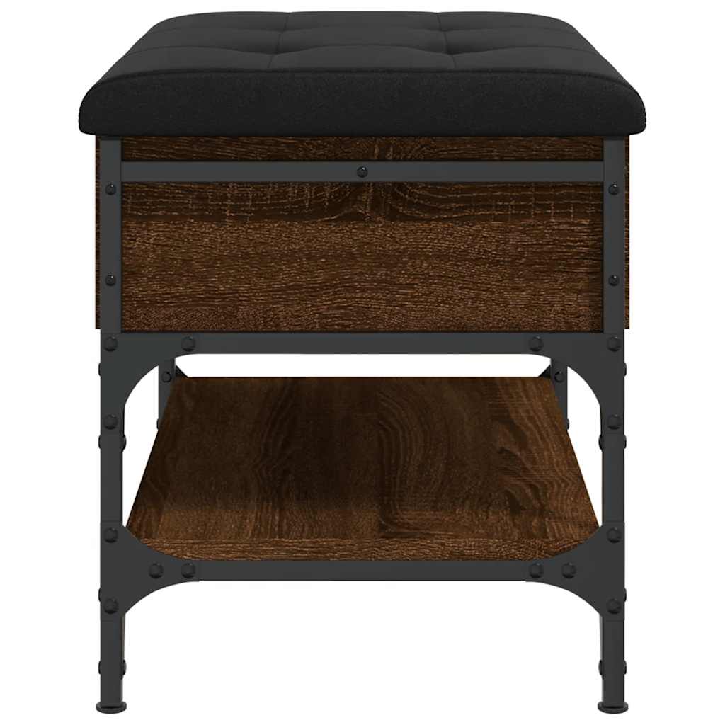 Schuhbank Braun Eichen-Optik 62x42x45 cm Holzwerkstoff