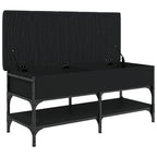 Schuhbank Schwarz 102x42x45 cm Holzwerkstoff