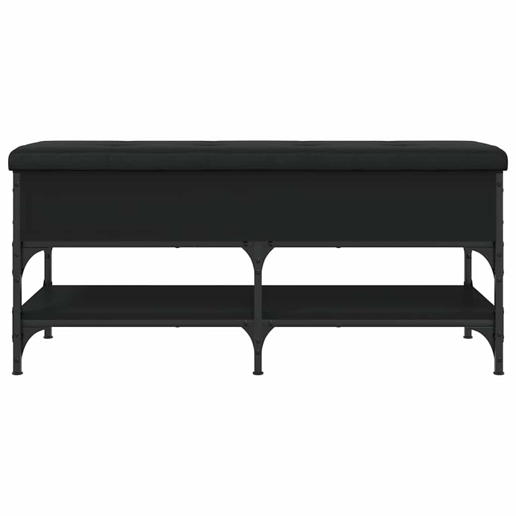 Schuhbank Schwarz 102x42x45 cm Holzwerkstoff