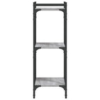 Bücherregal 3 Böden Grau Sonoma 40x30x86 cm Holzwerkstoff