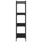 Bücherregal 4 Böden Schwarz 60x30x120 cm Holzwerkstoff