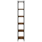 Bücherregal 6 Böden Braun Eiche-Optik 60x30x188cm Holzwerkstoff