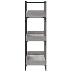 Bücherregal 3 Böden Grau Sonoma 100x33x108,5 cm Holzwerkstoff
