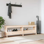 Flurbank 160 x 28 x 45 cm Massivholz Kiefer