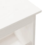 Flurbank Weiß 100 x 28 x 45 cm Massivholz Kiefer