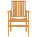 3-tlg. Garten-Essgruppe Massivholz Teak