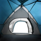 Kuppel-Campingzelt 4 Personen Blau Wasserdicht