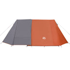 Campingzelt 3 Personen Grau und Orange Wasserfest