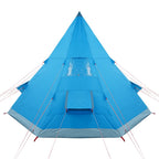 Tipi-Campingzelt 4 Personen Blau Wasserdicht