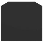 Couchtisch mit Glastüren Schwarz 102x50x42 cm