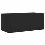 Couchtisch mit Glastüren Schwarz 102x50x42 cm