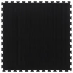 Gummi-Bodenfliese Schwarz 12 mm 100x100 cm