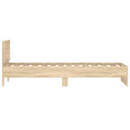 Bettgestell ohne Matratze mit Kopfteil Sonoma-Eiche 75x190 cm
