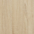 Bettgestell ohne Matratze mit Kopfteil Sonoma-Eiche 75x190 cm