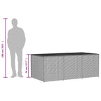 Gartentruhe Beige 984L Poly Rattan