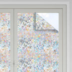 Fensterfolien 3 Stk. Matt 3D Regenbogen-Muster PVC