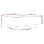 Couchtisch Grau Sonoma 80x80x31 cm Holzwerkstoff