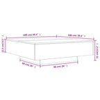 Couchtisch Betongrau 100x100x31 cm Holzwerkstoff