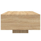 Couchtisch mit LED-Leuchten Sonoma-Eiche 85x55x31 cm