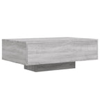 Couchtisch mit LED-Leuchten Grau Sonoma 85x55x31 cm