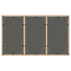 Gartentisch mit Glasplatte Beige 150x90x75 cm Poly Rattan