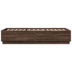 Bettgestell Braun Eichen-Optik 100x200 cm Holzwerkstoff