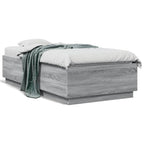 Bettgestell Grau Sonoma 90x190 cm Holzwerkstoff