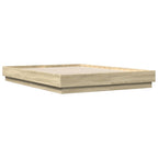 Bettgestell Sonoma-Eiche 120x200 cm Holzwerkstoff