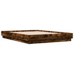 Bettgestell Räuchereiche 120x200 cm Holzwerkstoff