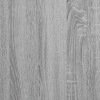 Bettgestell mit Kopfteil Grau Sonoma 200x200cm Holzwerkstoff