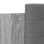 Bettgestell mit Kopfteil Grau Sonoma 100x200 cm Holzwerkstoff