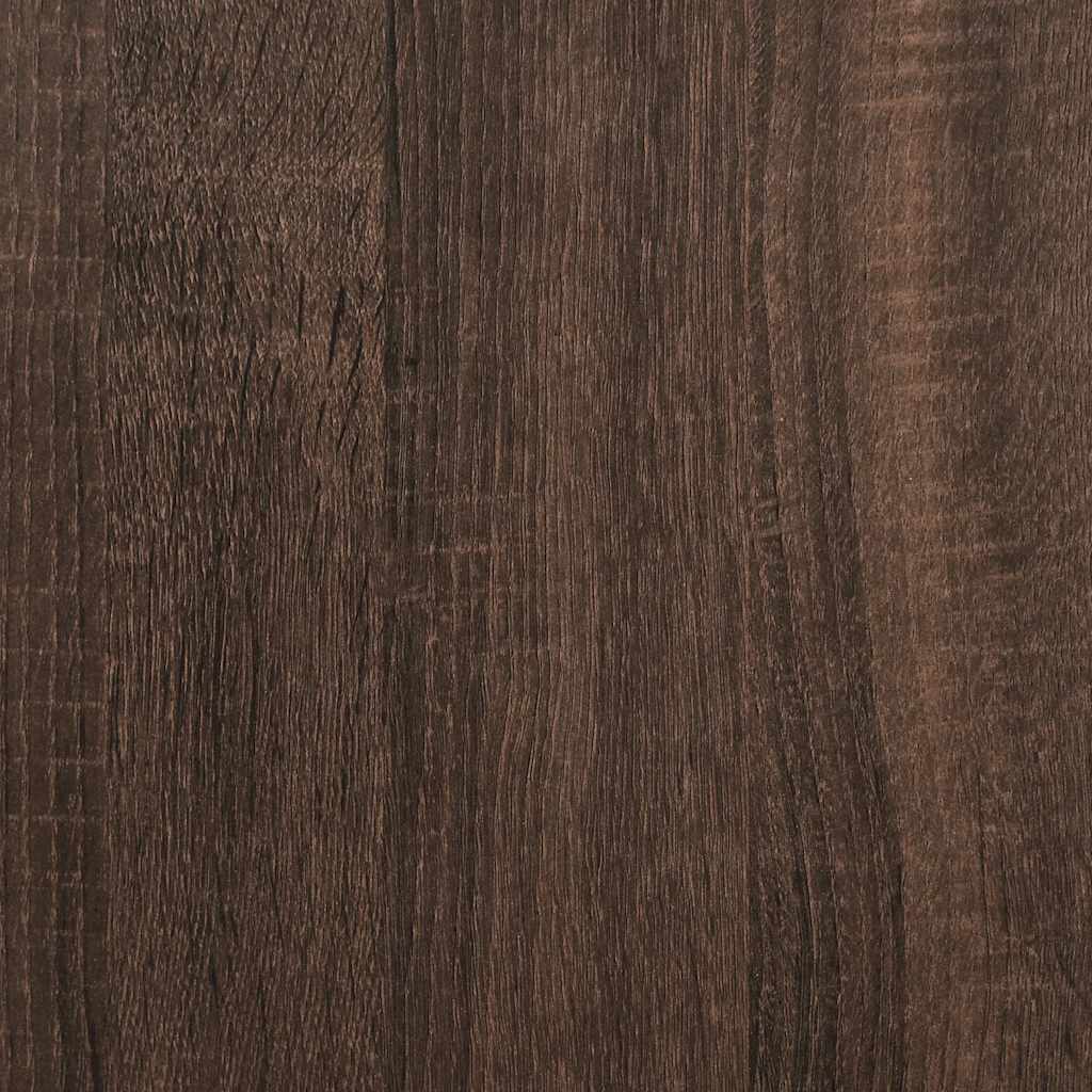 Bettgestell mit Kopfteil Braun Eichen-Optik 100x200 cm