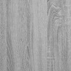 Bettgestell mit Kopfteil Grau Sonoma 90x200 cm Holzwerkstoff