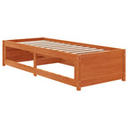 Tagesbett ohne Matratze Wachsbraun 75x190 cm Massivholz Kiefer