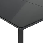 5-tlg. Garten-Essgruppe mit Kissen Schwarz Poly Rattan