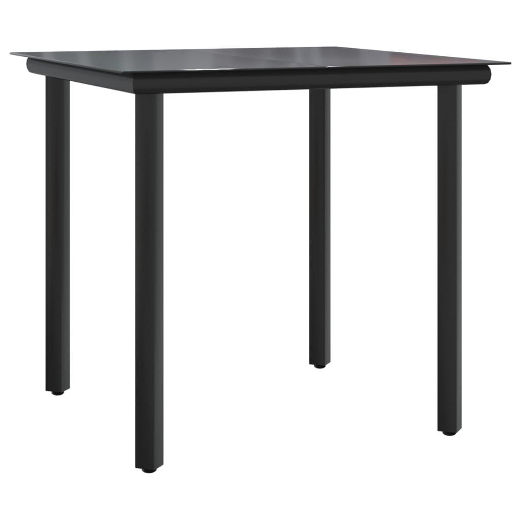 3-tlg. Garten-Essgruppe mit Kissen Grau Poly Rattan