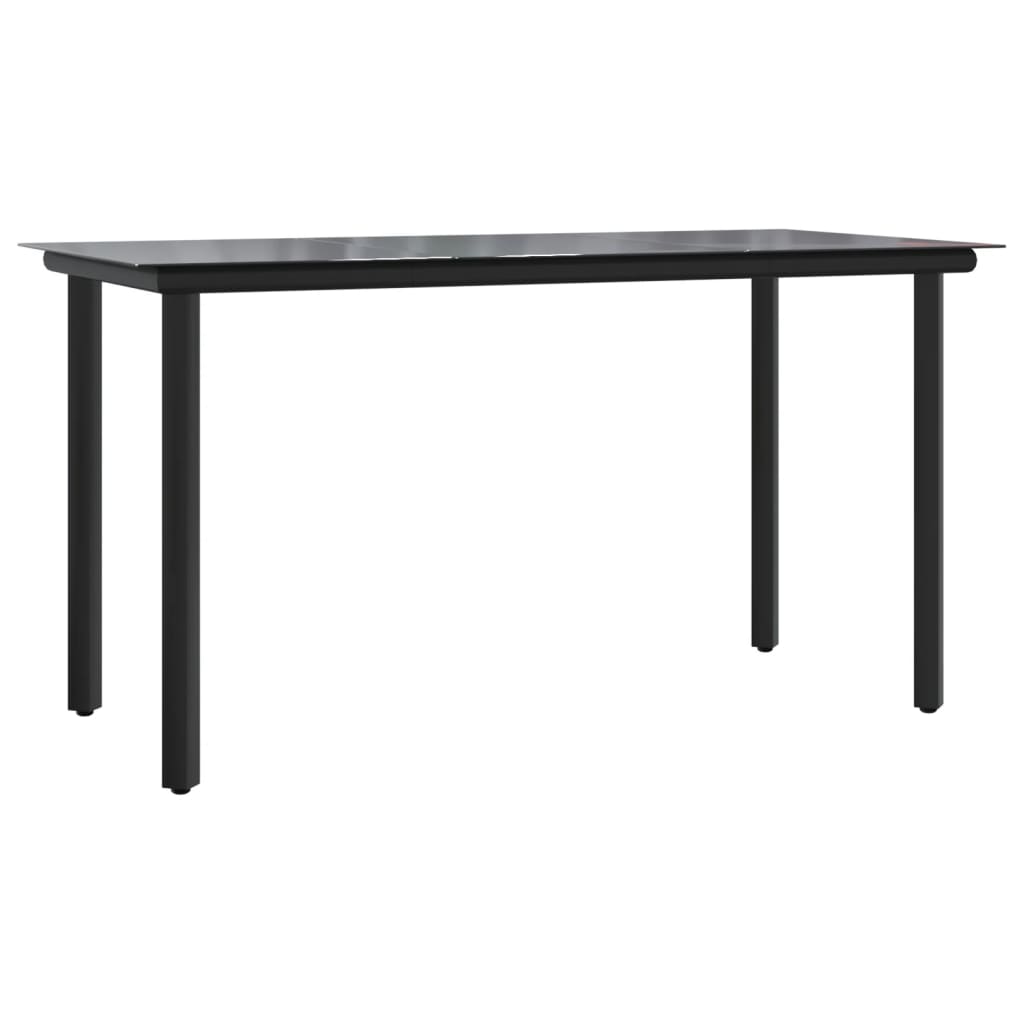 9-tlg. Garten-Essgruppe mit Kissen Grau Poly Rattan