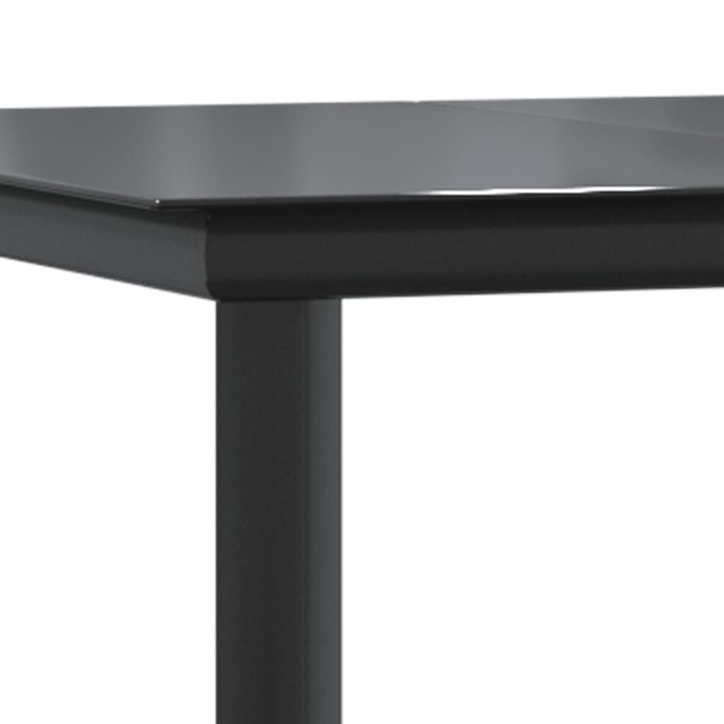 5-tlg. Garten-Essgruppe mit Kissen Braun Poly Rattan