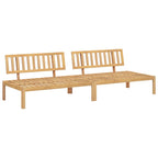 Garten-Mittelsofas aus Paletten 2 Stk. Massivholz Akazie