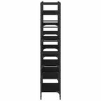 Bücherregal Schwarz 160x28,5x136,5 cm Holzwerkstoff
