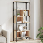 Bücherregal 5 Böden Sonoma-Eiche 76x33x188,5 cm Holzwerkstoff