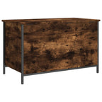 Sitzbank mit Stauraum Räuchereiche 80x42,5x50 cm Holzwerkstoff