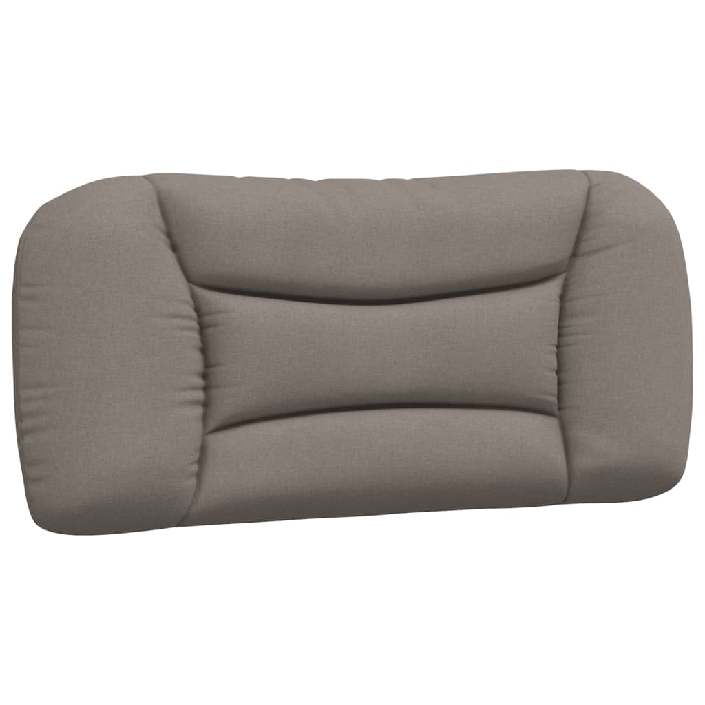 Bettgestell mit LED ohne Matratze "Hvar" Taupe 90x190 cm Stoff