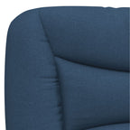 Bettgestell mit LED ohne Matratze "Hvar" Blau 90x200 cm Stoff