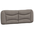 Bettgestell mit LED ohne Matratze "Hvar" Taupe 120x200 cm Stoff