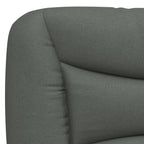 Bettgestell mit LED ohne Matratze "Hvar" Dunkelgrau 140x190 cm Stoff