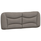 Bettgestell mit LED ohne Matratze "Hvar" Taupe 140x190 cm Stoff